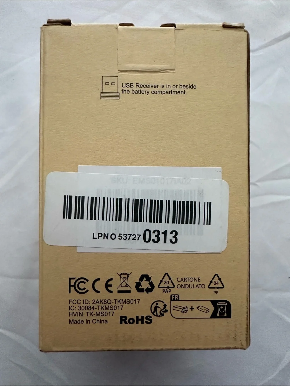 TECKNET Ergonomic Wireless Mouse 2.4G Silent Optical Pink TK-MS017 NIB
